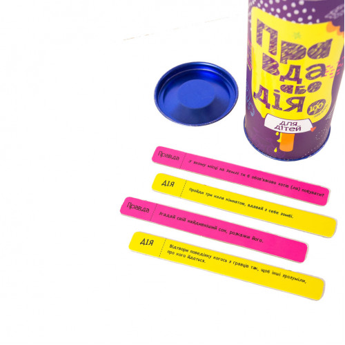 Настільна гра 'Правда або Дія: для дітей' Fun Games Shop FGS22-UKR Укр