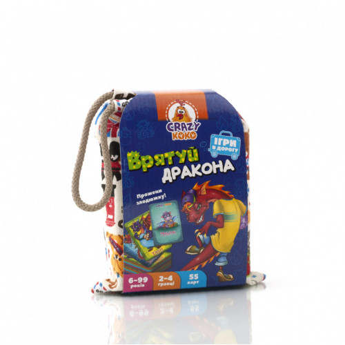 Детская настольная игра в мешочке 'Спаси дракона' VT8077-11,  54 карточки