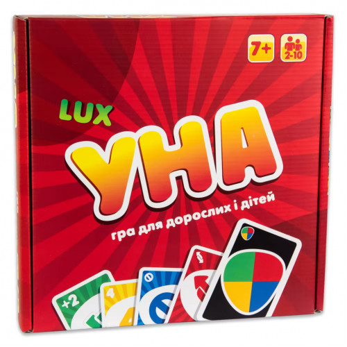 Настольная игра 'УНА Lux' 30517 на украинском языке 216 карт