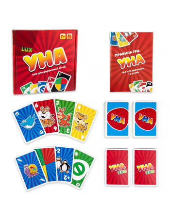 Настольная игра 'УНА Lux' 30517 на украинском языке 216 карт