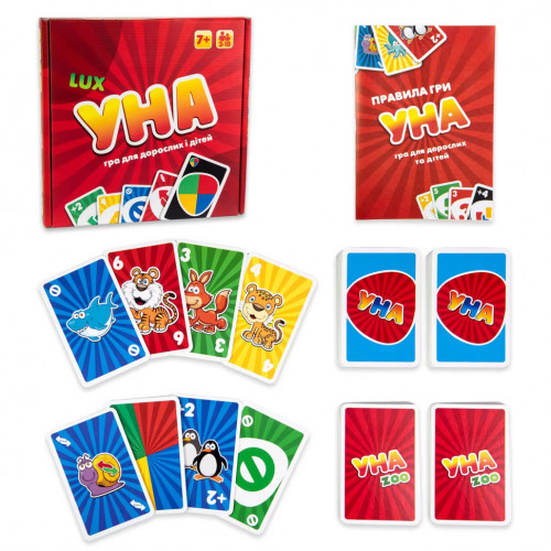 Настольная игра 'УНА Lux' 30517 на украинском языке 216 карт