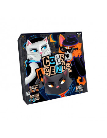 Развлекательная настольная игра 'CATS AGENTS' Danko Toys G-CA-01-01 рус