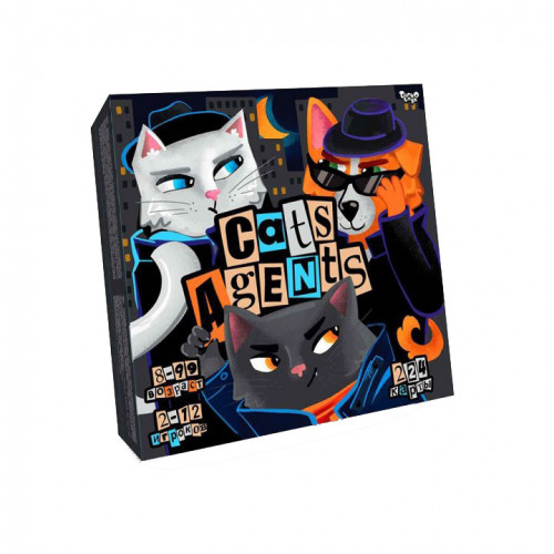 Развлекательная настольная игра 'CATS AGENTS' Danko Toys G-CA-01-01 рус