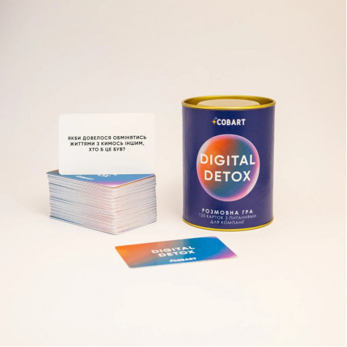 Разговорная-настольная игра 'Digital Detox' CBRT-9993, 125 карточек