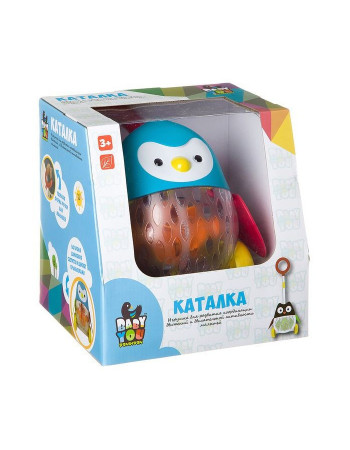 Детская игрушечная каталка 1601ABC с подсветкой Пингвин