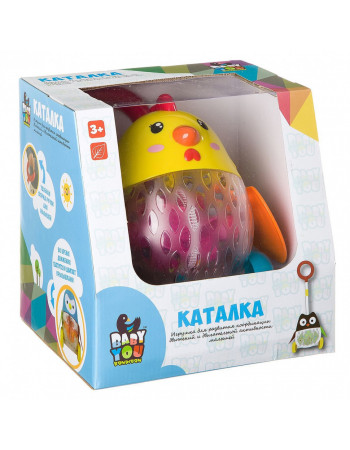 Детская игрушечная каталка 1601ABC с подсветкой Цыпленок