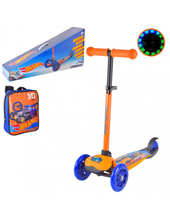 Детский самокат 'Hot Wheels' Bambi LS2212 с рюкзачком 17х20 см