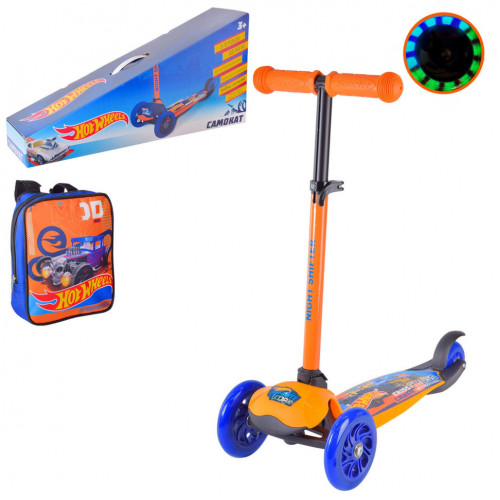 Детский самокат 'Hot Wheels' Bambi LS2212 с рюкзачком 17х20 см