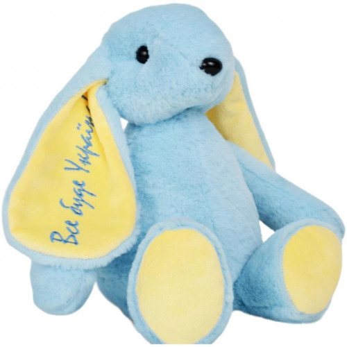 Плюшевая игрушка Зайчонок Патриот Украины FWPBUNNY22DBLUE01, 34 см