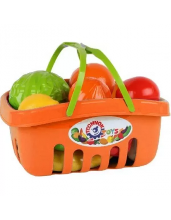 Игровой набор продуктов 5354TXK в корзинке Оранжевый