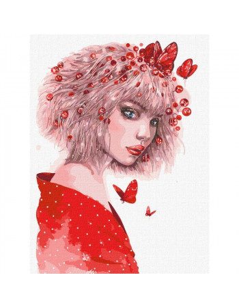 Картина по номерам 'Поцелуй бабочек' ©lesya_nedzelska_art Идейка KHO4955 30х40 см