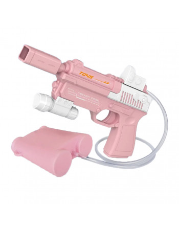 Водяной пистолет Water Gun W-Y10 на аккумуляторе Розовый