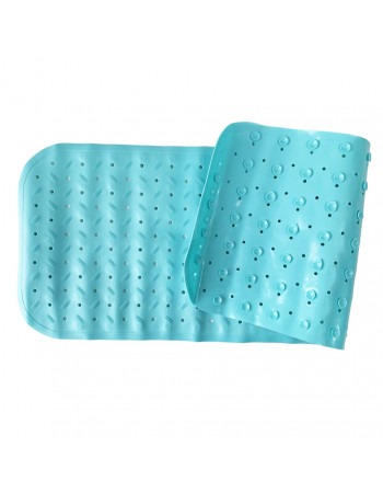 Коврик в ванную комнату на присосках MGZ-0901(Turquoise) 35х95 см