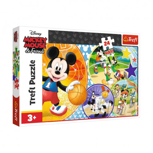 Детские пазлы МАХІ Disney 'Время для спорта' Trefl 14291 24 элемента