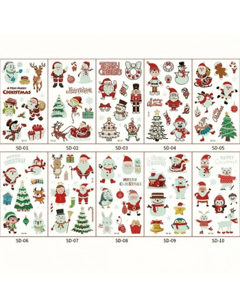 Набор детских временных тату «Рождество» kids-tatto-set10-christmass