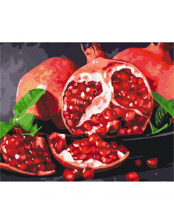 Картина по номерам 'Вкусный гранат' BS32215  Brushme 40х50 см