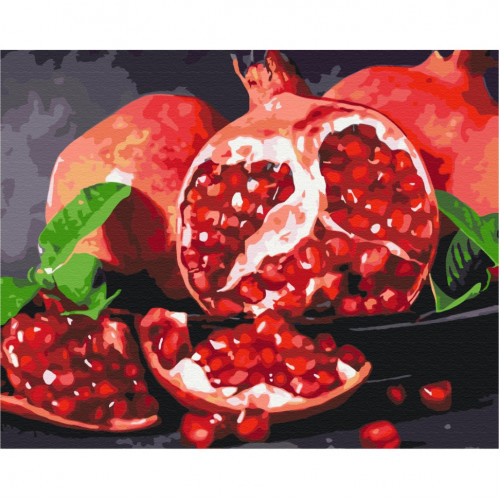 Картина по номерам 'Вкусный гранат' BS32215  Brushme 40х50 см