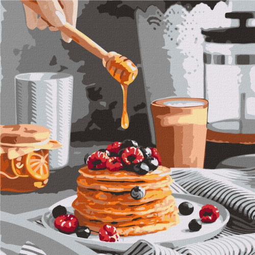 Картина по номерам 'Сладкие панкейки' ©alonka_good KHO5618 40х40 см