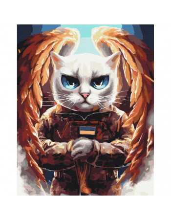 Картина по номерам 'Котик Ангел' ©Марианна Пащук Brushme BS53421 40х50 см