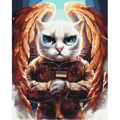 Картина по номерам 'Котик Ангел' ©Марианна Пащук Brushme BS53421 40х50 см