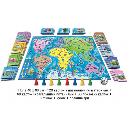 Настольная игра 'Вокруг света' 82258 географический квест