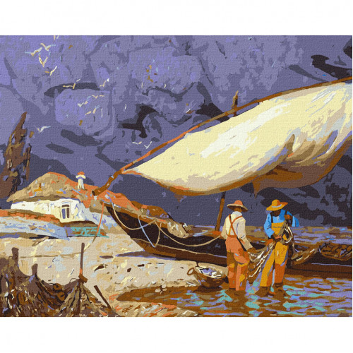 Картина по номерам 'Рибалки' ©tolstukhin artem Идейка KHO2611 40х50 см