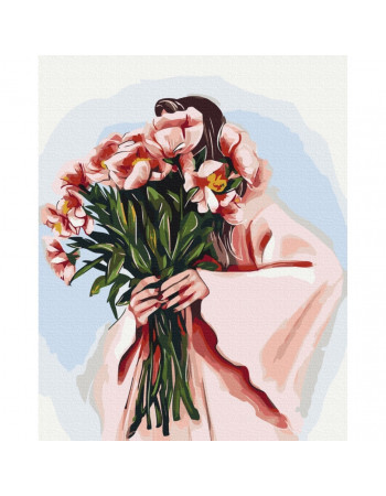 Картина по номерам 'Весенний образ' © Alla Berezovska Brushme BS53448 40х50 см