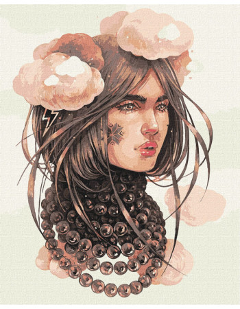 Картина по номерам 'Облачные мысли' ©lesya_nedzelska_art Идейка KHO4995 40х50 см