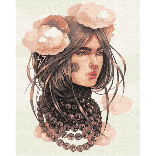 Картина по номерам 'Облачные мысли' ©lesya_nedzelska_art Идейка KHO4995 40х50 см
