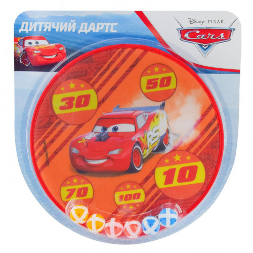 Детский дартс 'Тачки' Bambi LD1023 с шариками на липучке