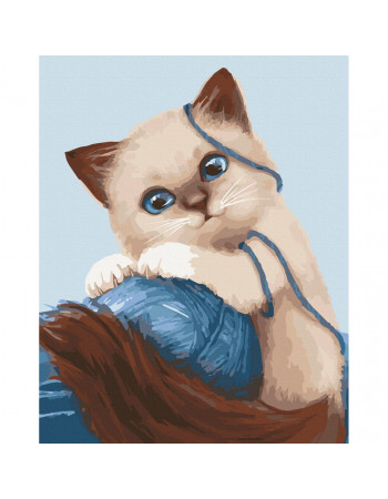 Картина по номерам 'Игривый котенок' Art Craft 11673-AC 30х40 см