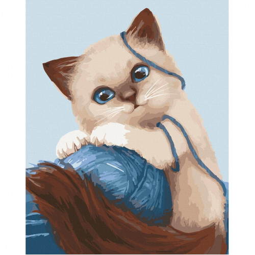 Картина по номерам 'Игривый котенок' Art Craft 11673-AC 30х40 см