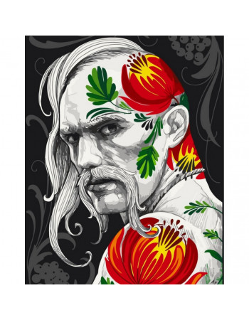 Картина по номерам без подрамника 'Казак' ©VYSHNOV__TATTOOART 10054-ACNF 40x50 см