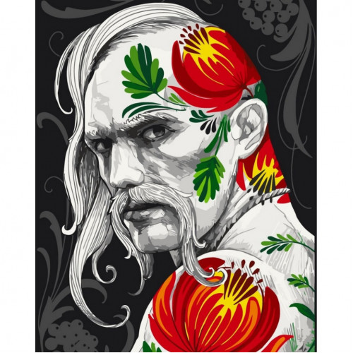 Картина по номерам без подрамника 'Казак' ©VYSHNOV__TATTOOART 10054-ACNF 40x50 см