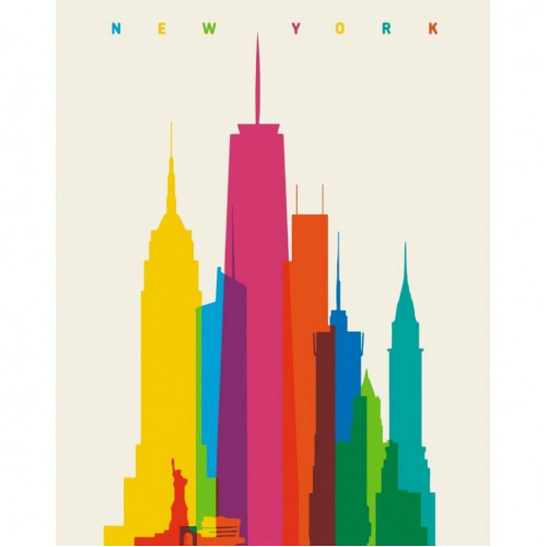 Набор картин по номерам 2 в 1 'NYC' 40х50 11234-AC и 'Котики' 40х50 10404-AC