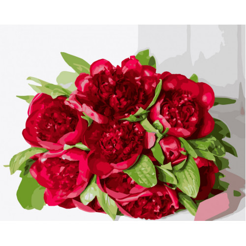 Картина по номерам. Art Craft 'Рубиновый букет' 40*50 см 12132-AC