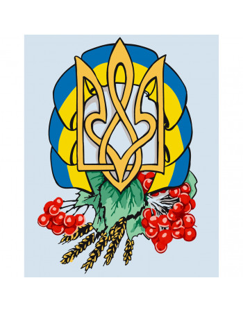 Картина по номерам 'Герб Украины' 10592 40х50 см