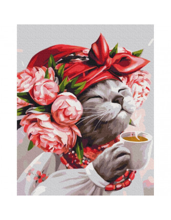 Картина по номерам 'Киса хозяйка' © Марианна Пащук Brushme BS53241 40х50 см