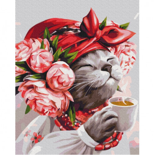 Картина по номерам 'Киса хозяйка' © Марианна Пащук Brushme BS53241 40х50 см