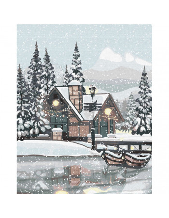 Картина по номерам 'Снежная тишина' ©akvamarinel_art Идейка KHO2873 40х50 см