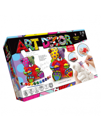 Креативное творчество 'ART DECOR' укр. ARTD-01 фигурка с гипса Мишка