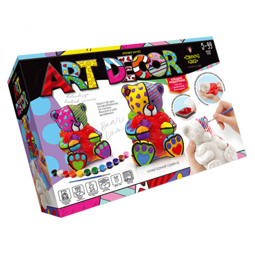Креативное творчество 'ART DECOR' укр. ARTD-01 фигурка с гипса Мишка