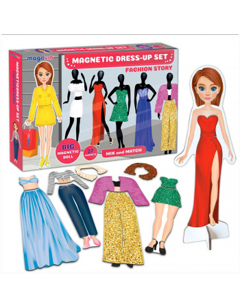 Настольная магнитная игра 'Magnetic dolls' ML4032-09 EN магнитная кукла и 27 магнитов
