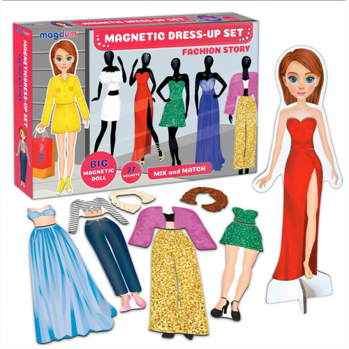 Настольная магнитная игра 'Magnetic dolls' ML4032-09 EN магнитная кукла и 27 магнитов