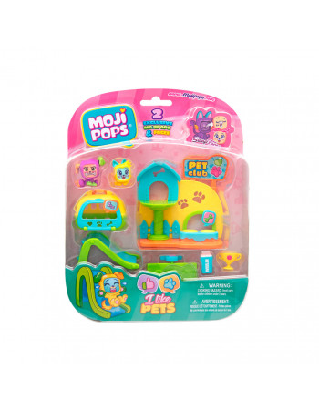 Игровой набор Питомцы на прогулке Moji Pops PMPSB216IN10, 2 фигурки, аксессуары