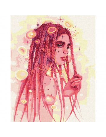Картина по номерам 'Удивительная незнакомка' ©lesya_nedzelska_art Идейка KHO2578 40х50 см