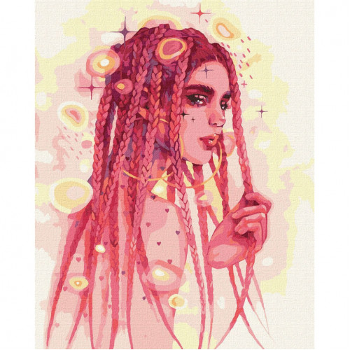 Картина по номерам 'Удивительная незнакомка' ©lesya_nedzelska_art Идейка KHO2578 40х50 см