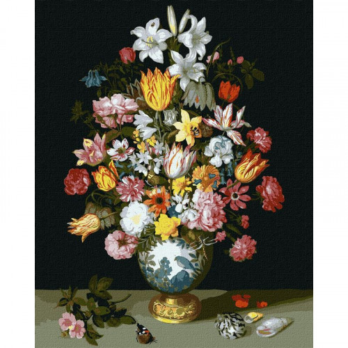 Картина по номерам 'Цветочная симфония' ©Ambrosius Bosschaert de Oude Идейка KHO3210 40х50 см