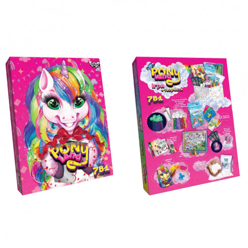 Детский набор креативного творчества 'Pony Land ' PL-01-01U, 7 в 1