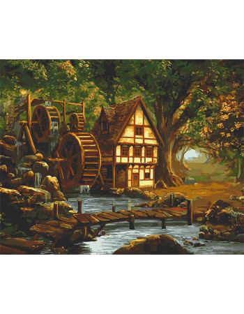 Картина по номерам. Art Craft 'Мельница в заколдованном лесу' 40х50 см 10551-AC